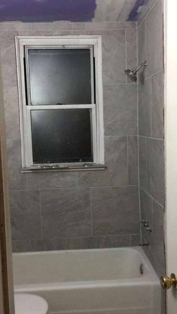 bathroom remodel tiling