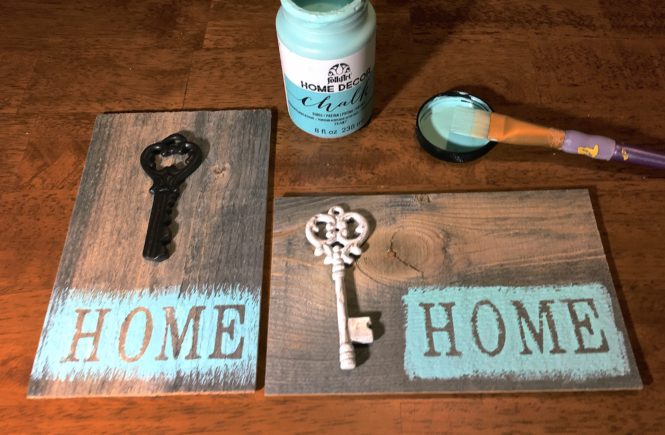 Weathered Wood Home Sign DIY