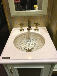 painted sink basin