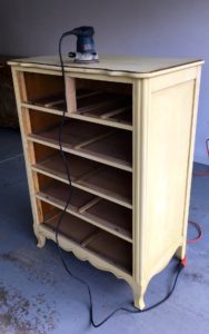 how to sand wood furniture