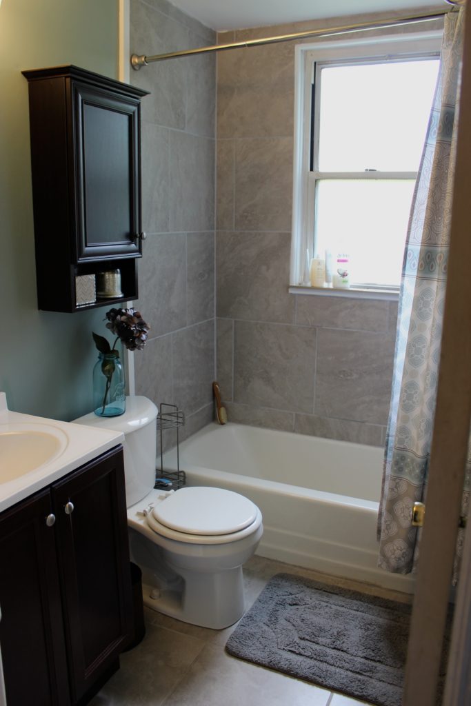 Small Bathroom Renovation AFTER Reveal - Seeking Nourishment