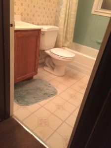 before bathroom renovation