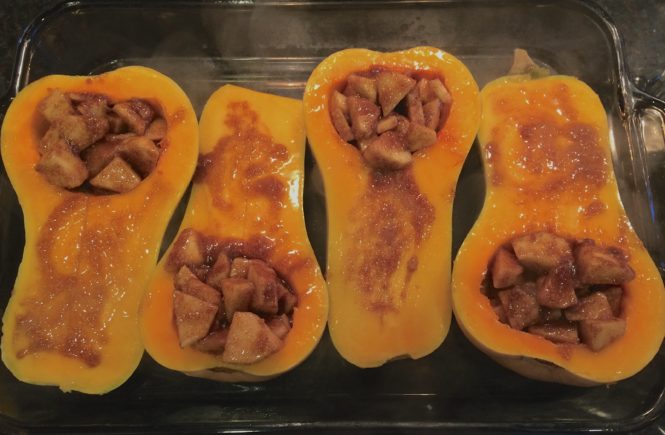 baked butternut squash & apples