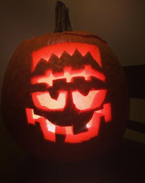 frankenstein jack-o-lantern carving