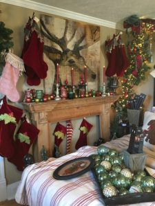 Christmas mantle Old Lucketts Store