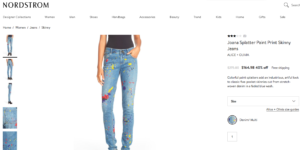 paint splattered jean trend